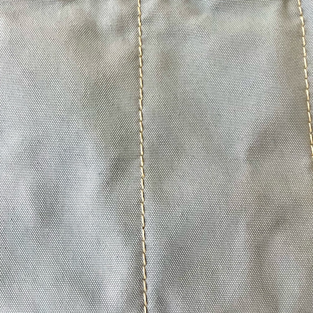 Prada Light Blue Denim Tote, Custom Embellished with 14 Vintage Brooches,16x9x10 - Picture 15 of 16